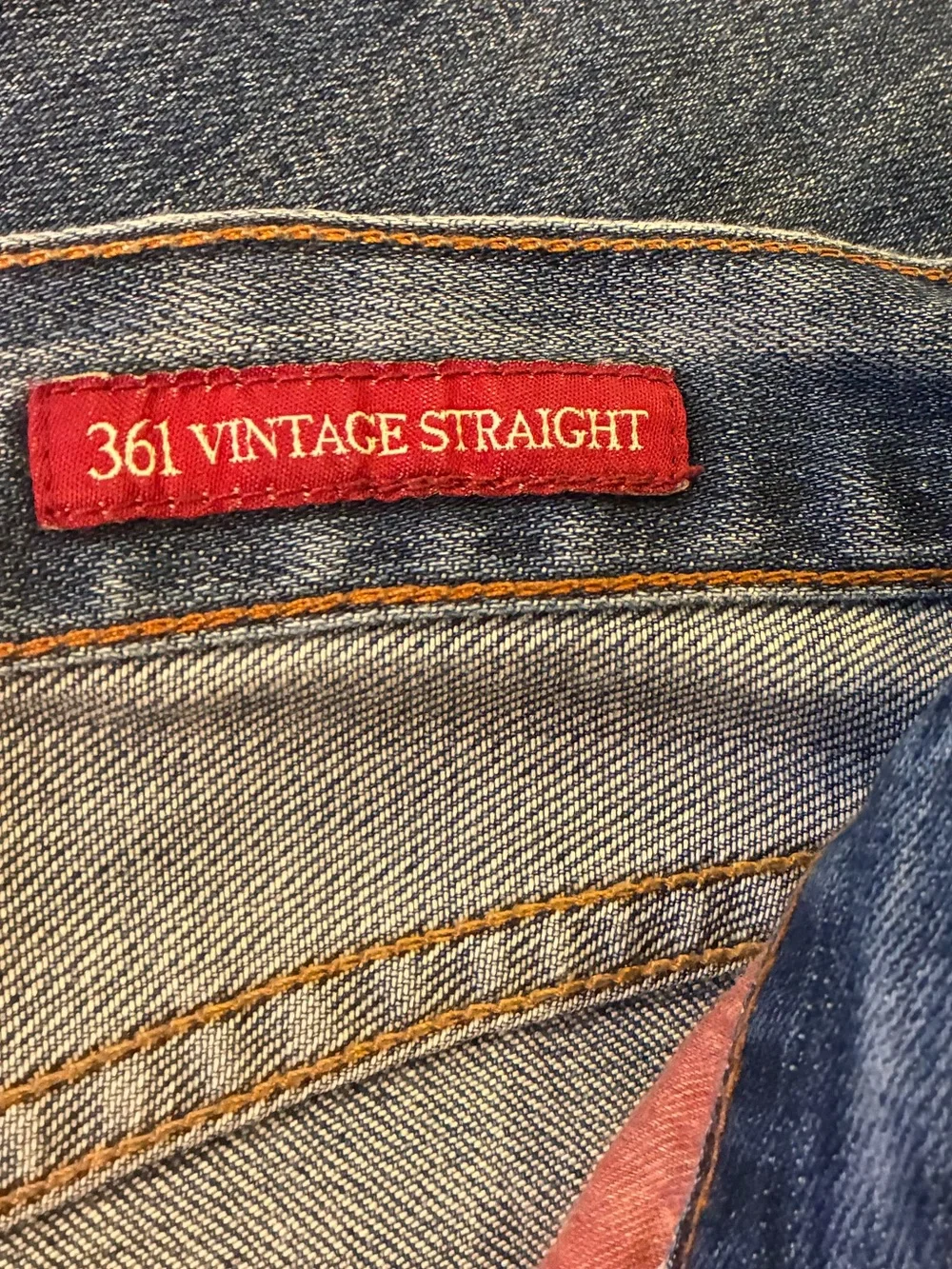 Lucky Brand 361 Vintage Straight Leg Jeans Blue Denim Size 38 x 30